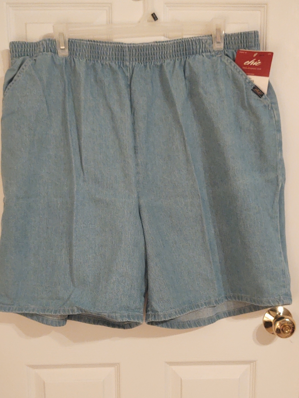 chic Light Blue Denim Jean Shorts - 26W